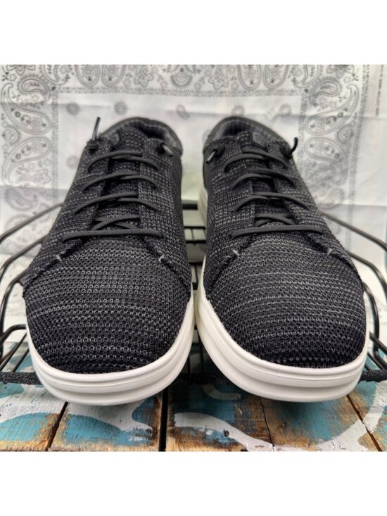 NEW HEY DUDE Paul Pro Stretch Sox Black/White Mens Slip On Casual Shoe Sz 12 main image 7